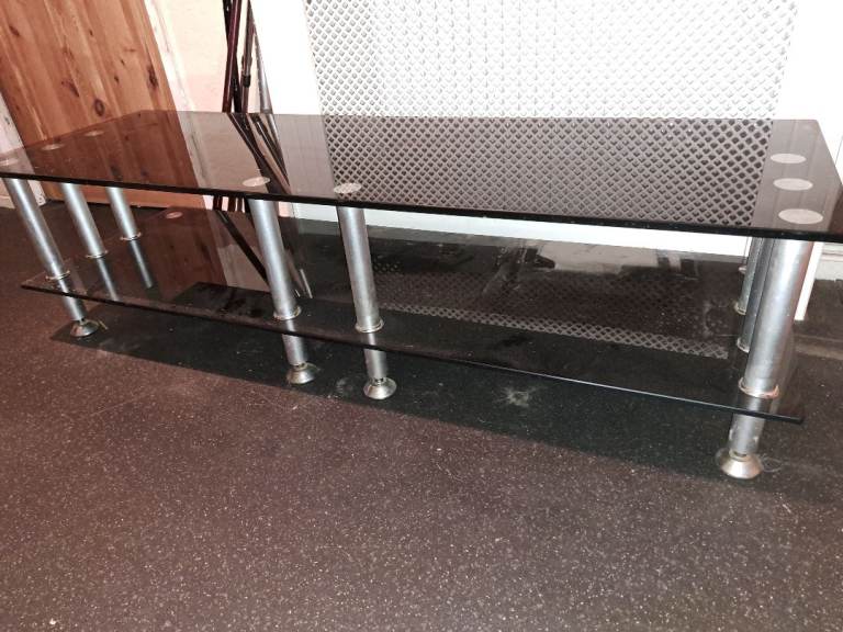Glass tv unit 