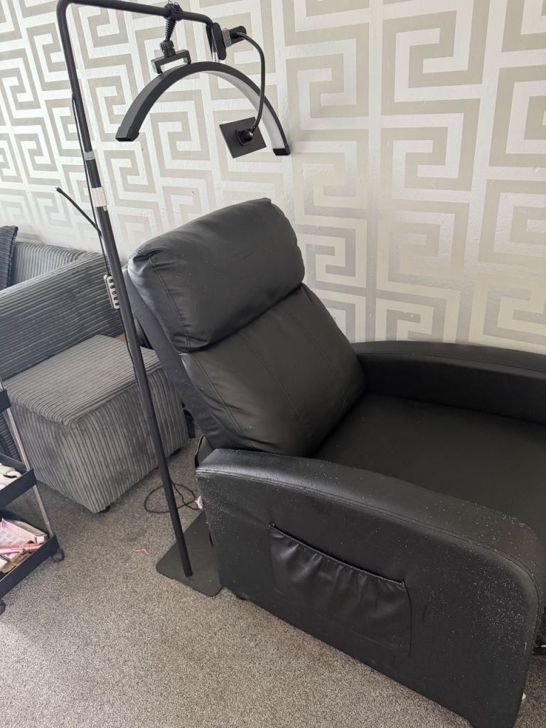 Black massage chair