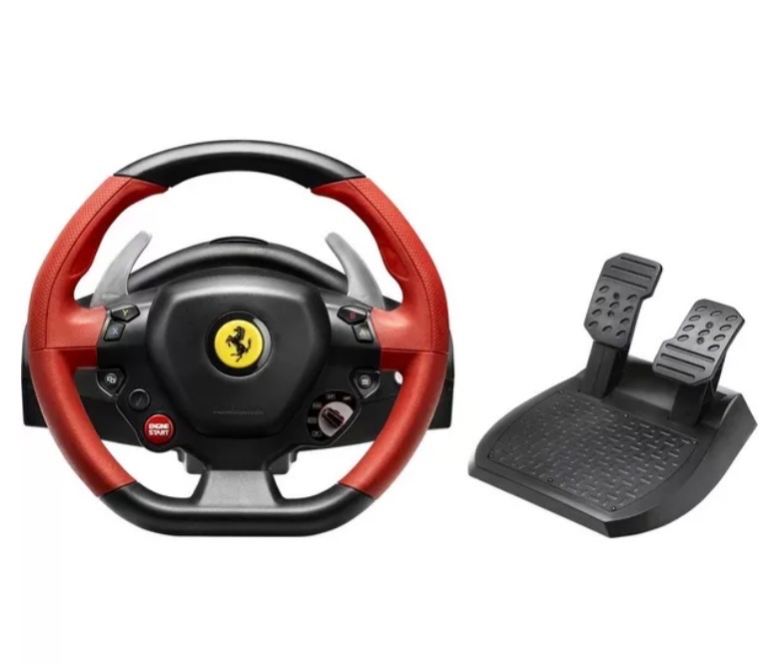 Ferrari 458 steering wheel perfect for racing games on Xbox 