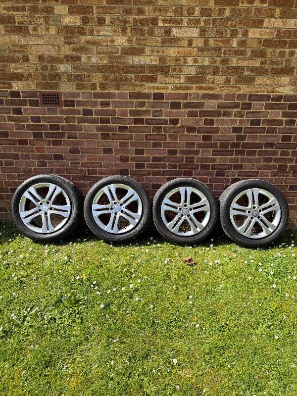 Mercedes Twin Spoke Alloys Genuine 18” 5x112 66.6 With Tyres