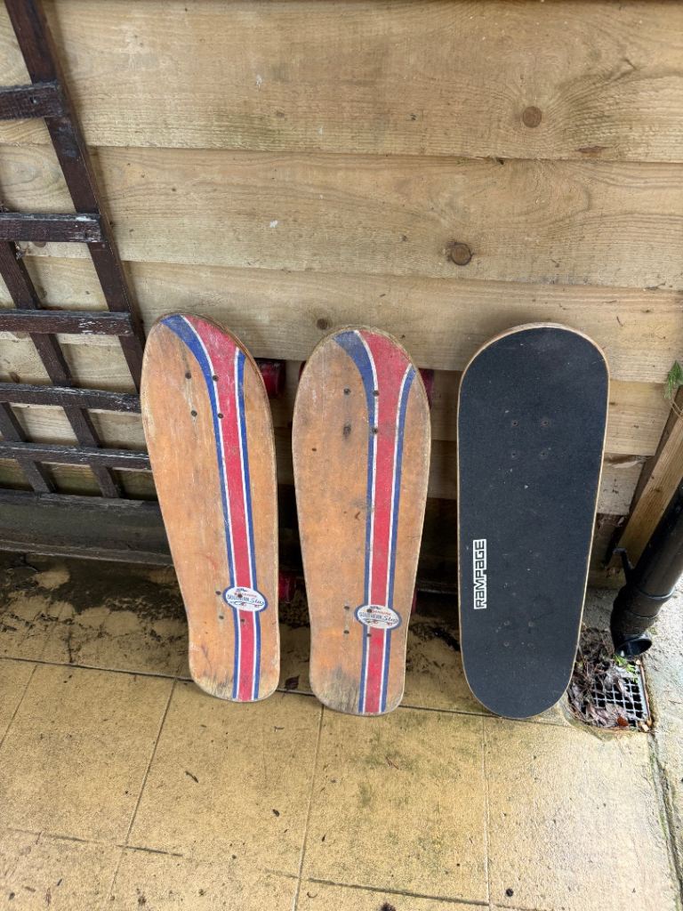 Three skateboards 