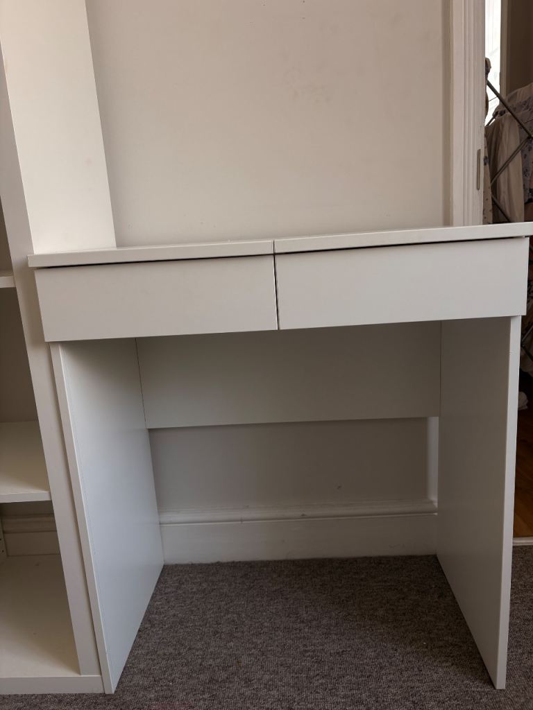 IKEA BRIMNES Dressing Table White 70x42 Vanity Desk Bedroom Storage