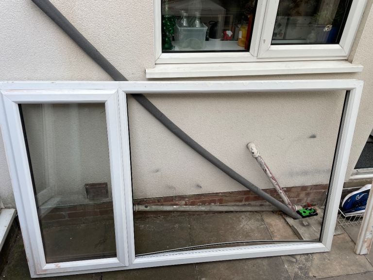 uPVC Window with Side Opener – Double Glazed – White