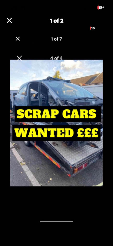 TOP PRICED PAID FOR YOUR SCRAP CARS , DROP US A MESSAGE TODAY 