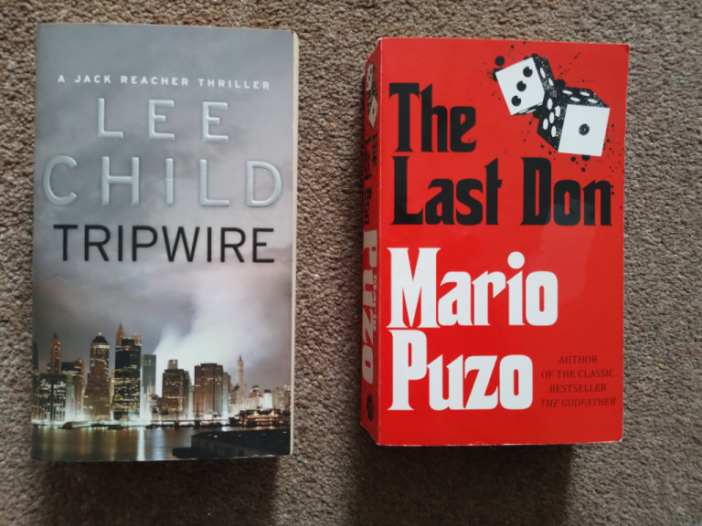 LEE CHILD 'TRIPWIRE' & MARIO PUZO - 'THE LAST DON' Crime fiction, 2 paperbacks. Exc. cond.