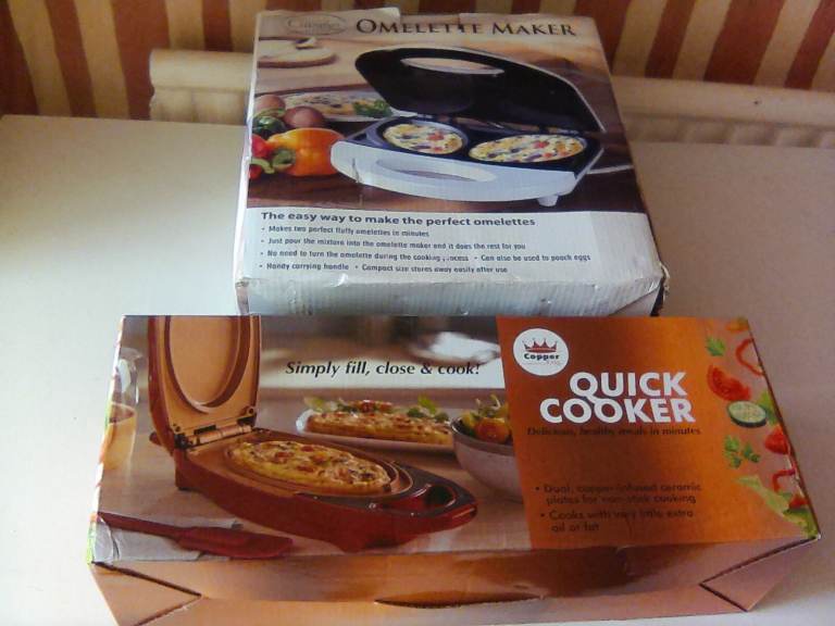 Pair cooking Appliances, omelette maker,and quick cooker