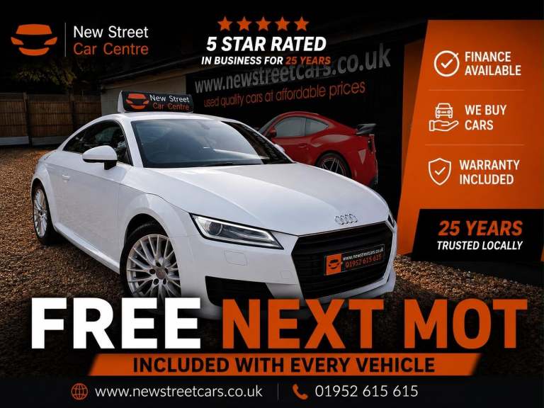 2016 Audi TT 1.8 TFSI Sport Euro 6 (s/s) 3dr COUPE Petrol Manual