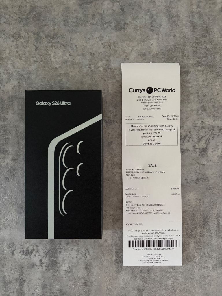 Samsung galaxy S26 Ultra 1TB