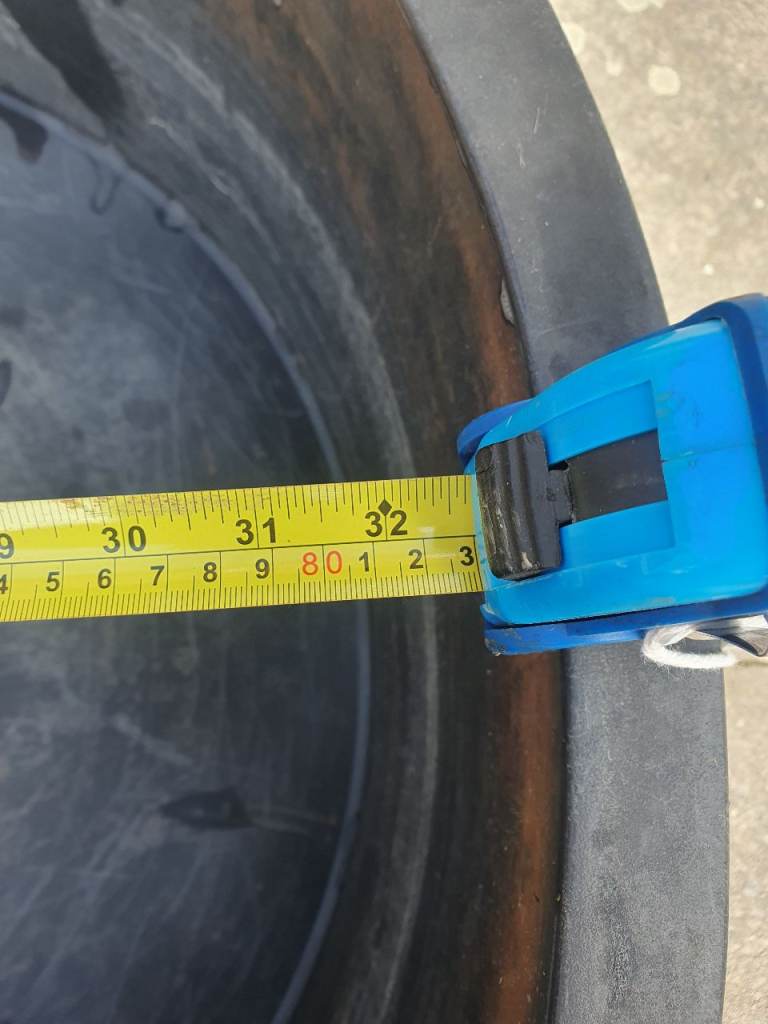 Round plastic pond very strong 36 inch across and 12 inches deep can be used for a dog bath