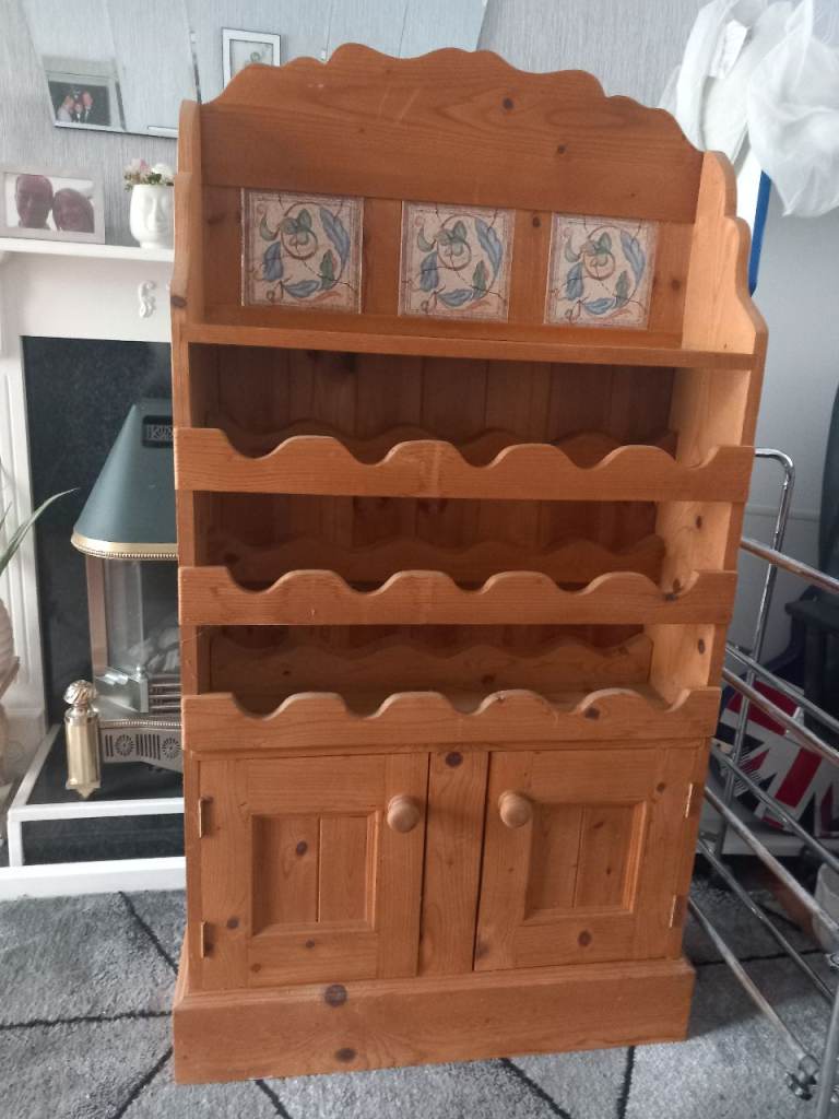 Pine drinks cabinet 