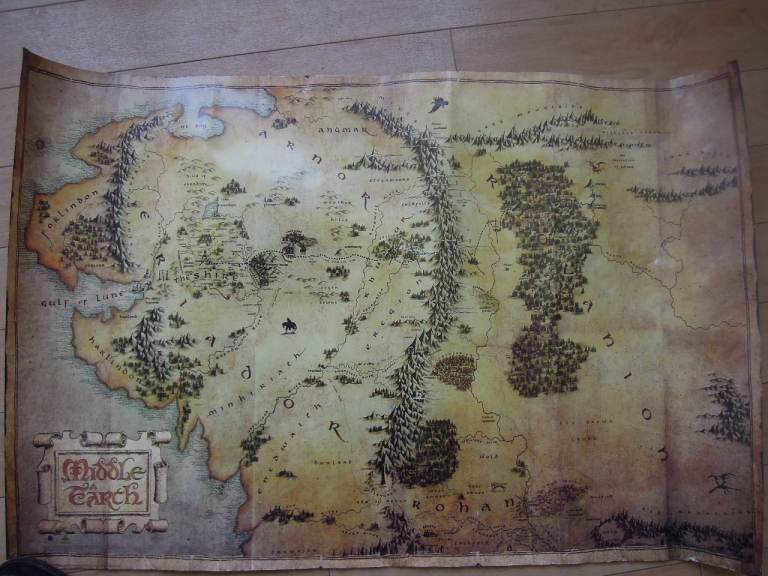 Tolkien poster Lord of the Ring Middle Earth.