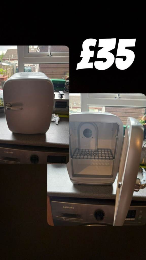 Compact Mini Fridge – White, Good Condition