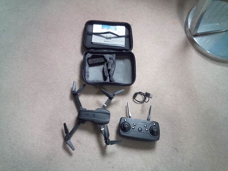 Foldable Drone with Controller & Carry Case – Good Condition