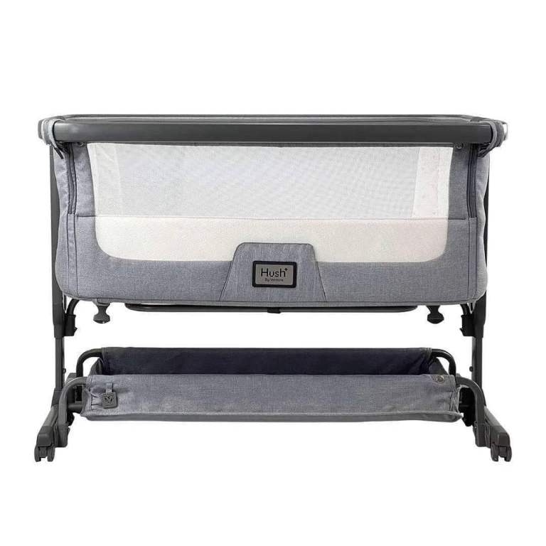 Venture Hush Premium Bedside Next to Me Crib for Co-Sleeping and Stand Alone Baby Crib 