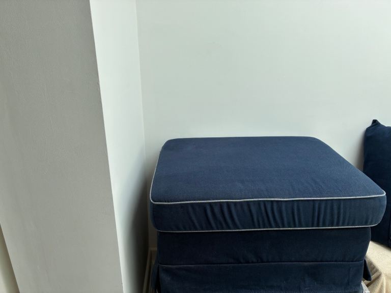 2 x IKEA footstools Ektorp ottoman/storage boxes.