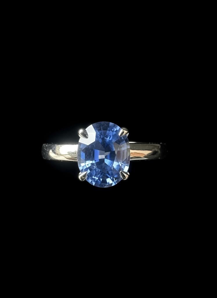 1.40ct Natural Ceylon Blue Sapphire Ring
