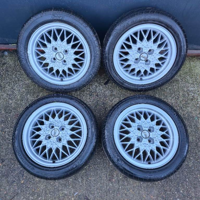 Genuine BBS RA 15" Alloy Wheels Volkswagen Golf MK2 4x100