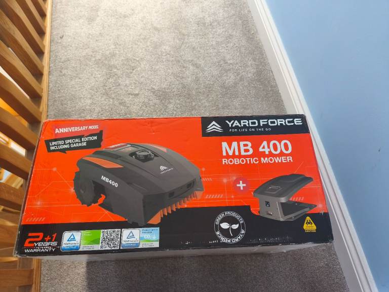 New Yard Force MB 400 Robotic Mower – Still Boxed