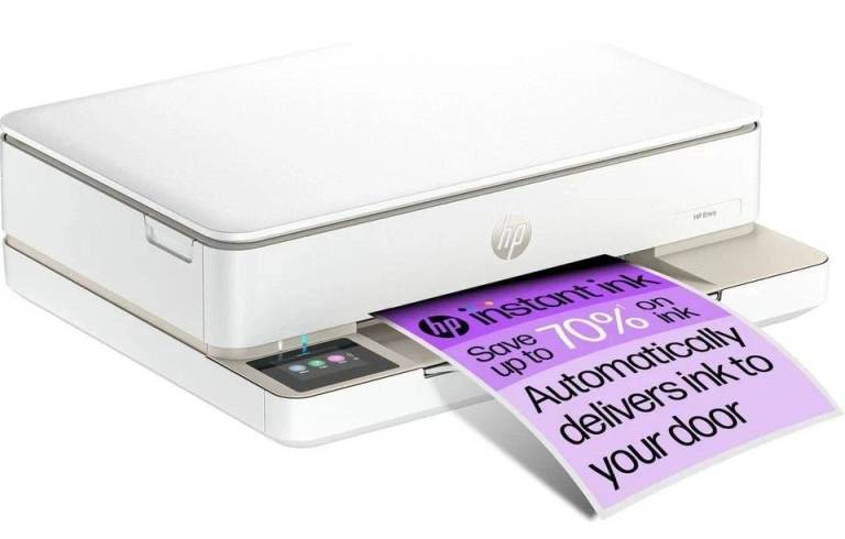 HP Envy 6120e All-in-One Thermal Inkjet Printer White With Inks !