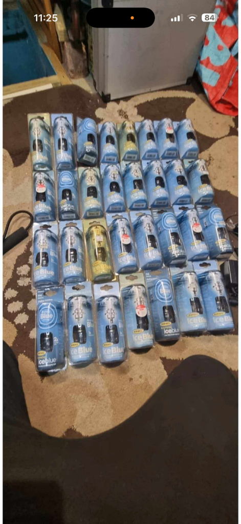 H4 white headlights bulbs job lot 