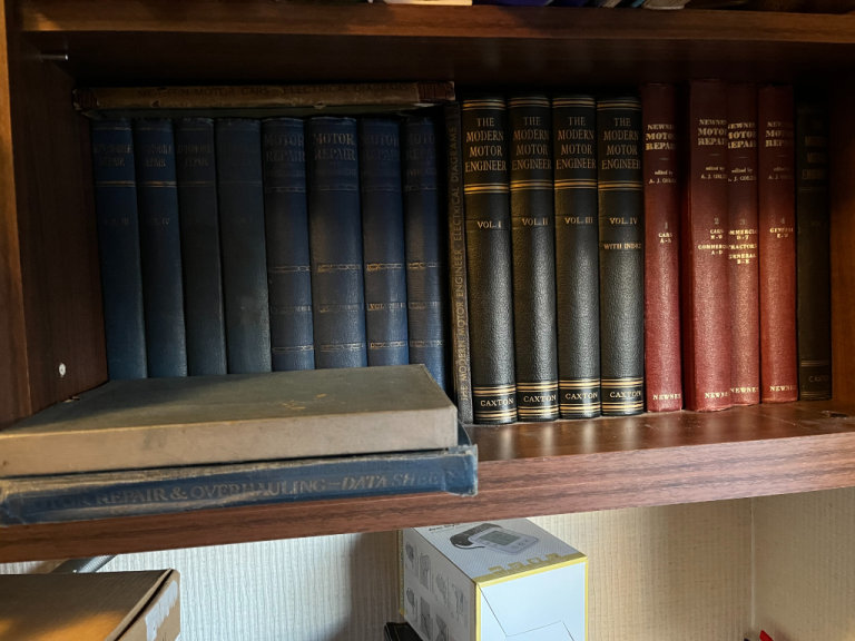  vintage classic Motor repair and data books
