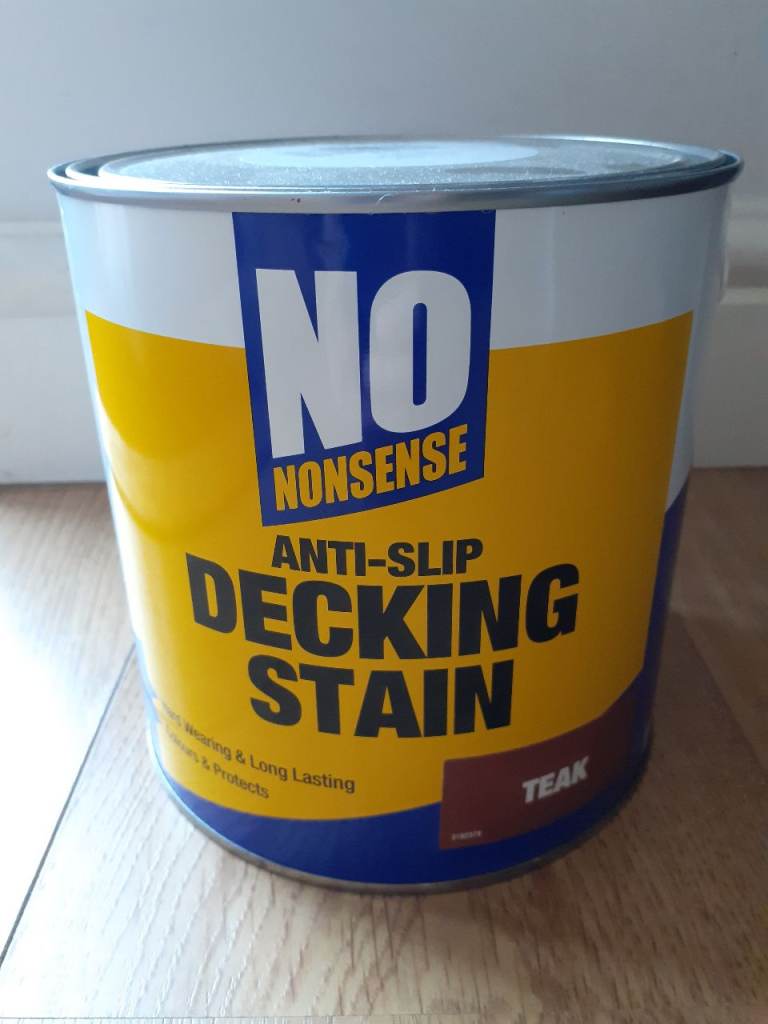 Anti-Slip Decking Stain - Teak Colour, New