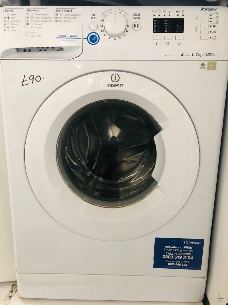 🚚 indesit 7kg load ,1400 spin speed washing machine can deliver £90