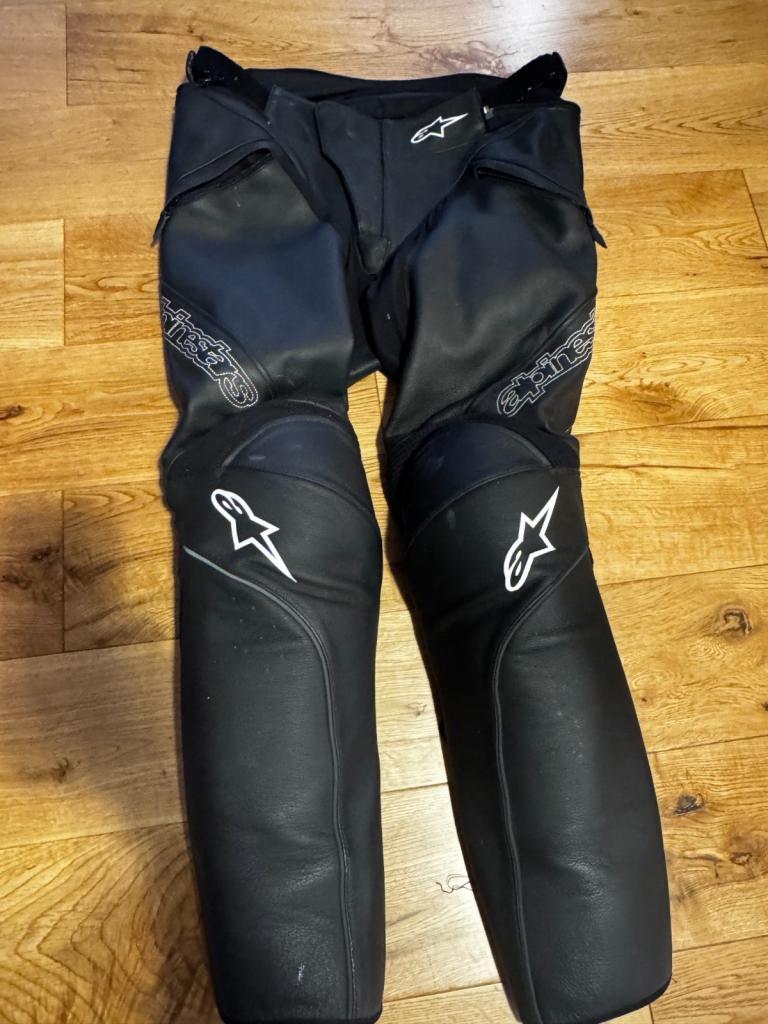 Aplinestars Jagg Motorcycle Leather Jeans - Black - Euro 50/Size 34 - ORRP £215