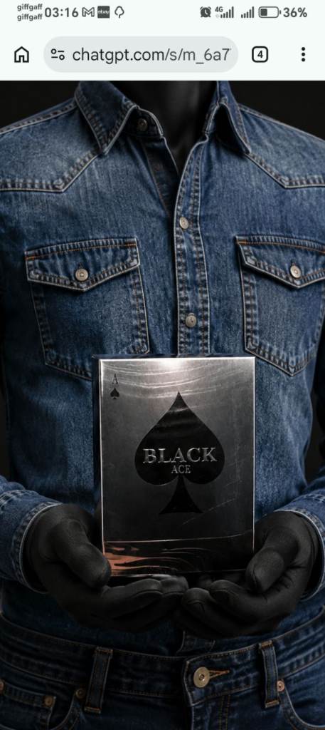 Perfume Black ace perfume spray 100ml