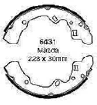 EBC Brake shoes 6431 Mazda 626 Ford Probe