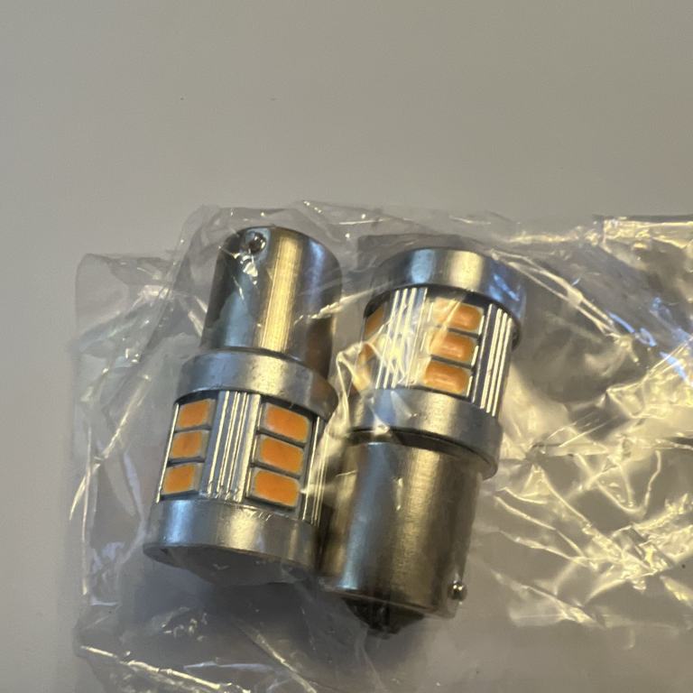2x H21W LED Bulbs White Error Free CANBus BAY9s 433D Car Side Light Upgrade Lamp