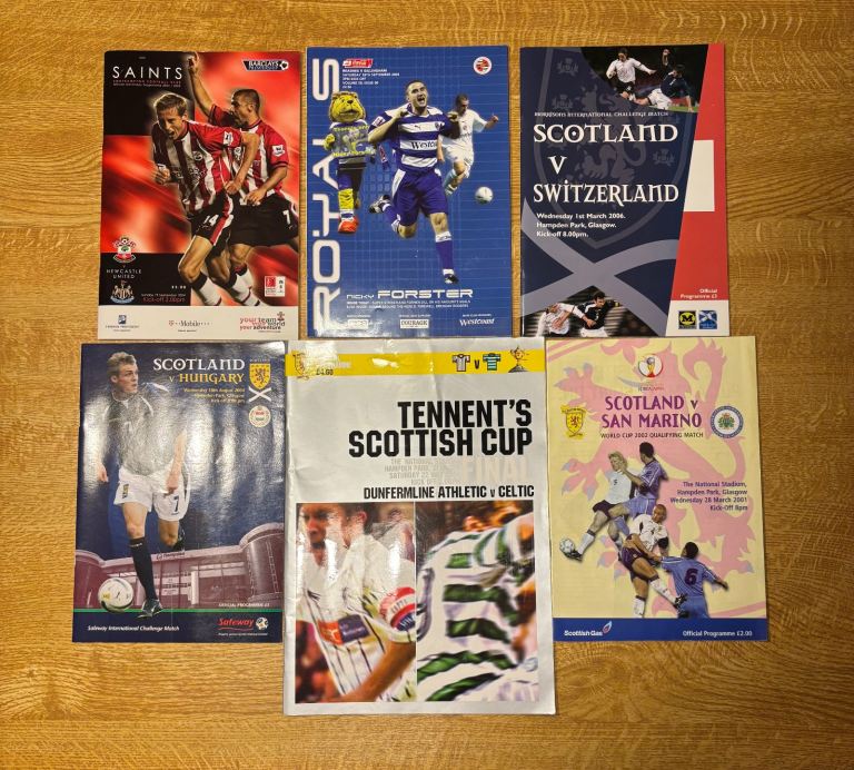 6 various football programmes