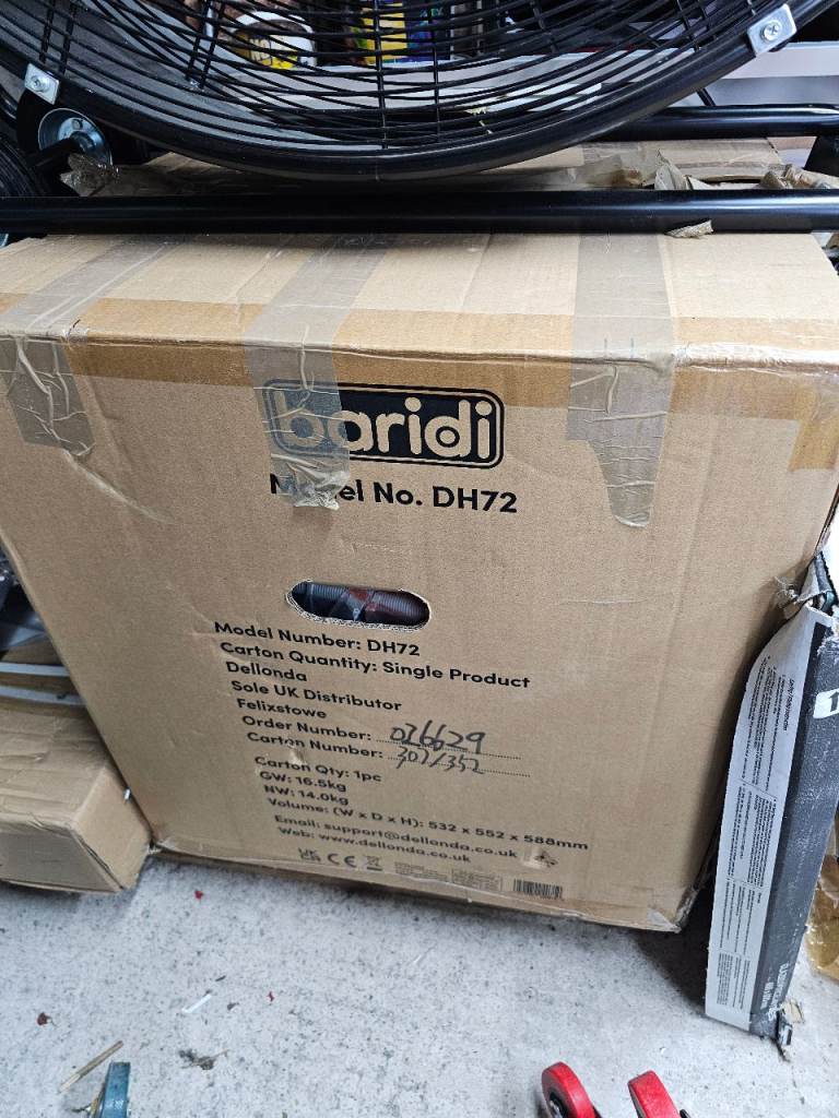 Baridi DH72 table top dishwasher 