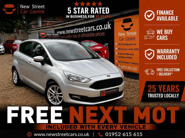 2016 Ford C-Max 1.0T EcoBoost Zetec Euro 6 (s/s) 5dr MPV Petrol Manual