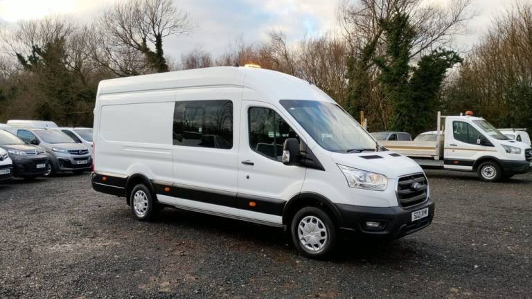 2021 Ford Transit Crew Van Double Cab L4 H3 Trend Tdci 130 ps DCIV 350 XLWB High Roof With Ai Cre...