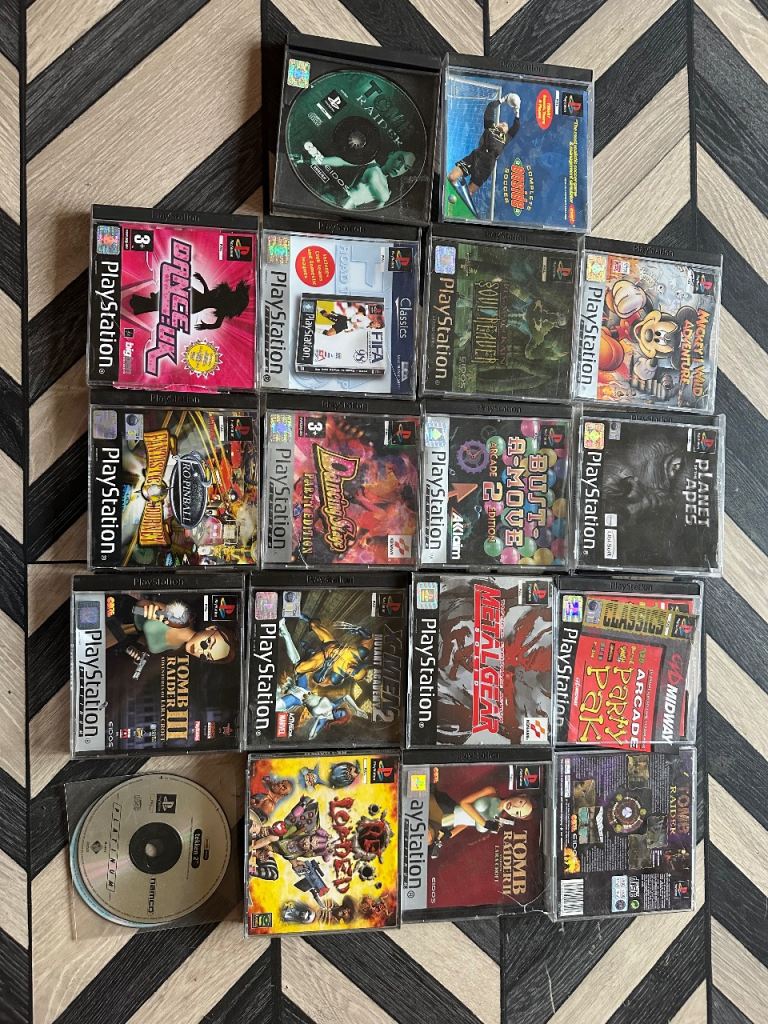 Large Play station 1 bundle 