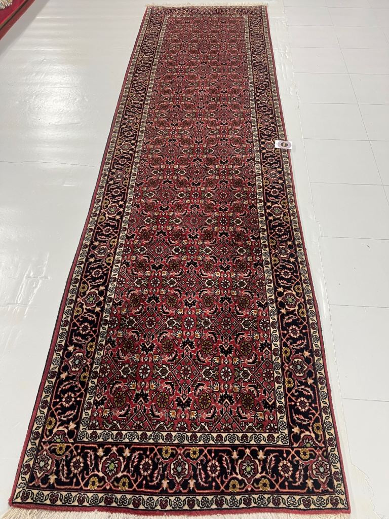 Persian Bidjar herati rug runner 84x300cm