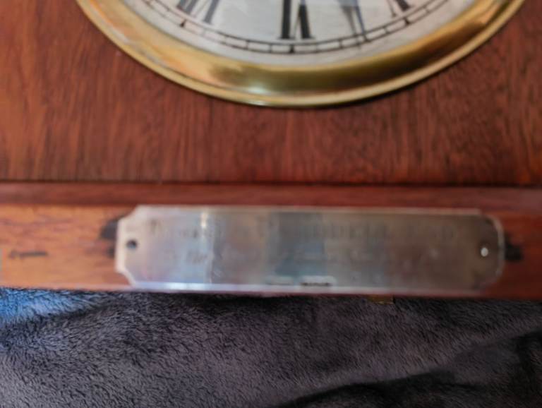 Antique wooden cased clock 