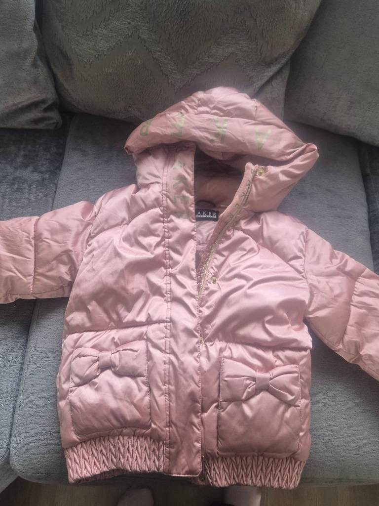 Ted Baker Kids Pink Puffer Jacket – Good Condition