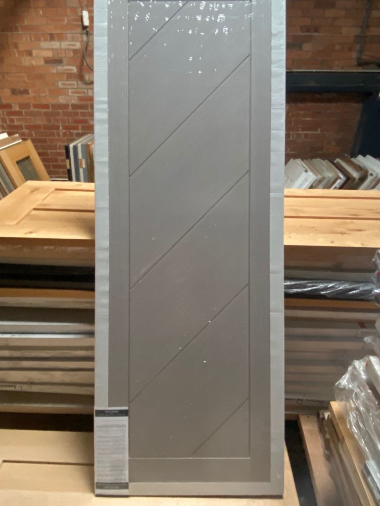 Torino Fully Finished Internal Light Grey Door - 27”