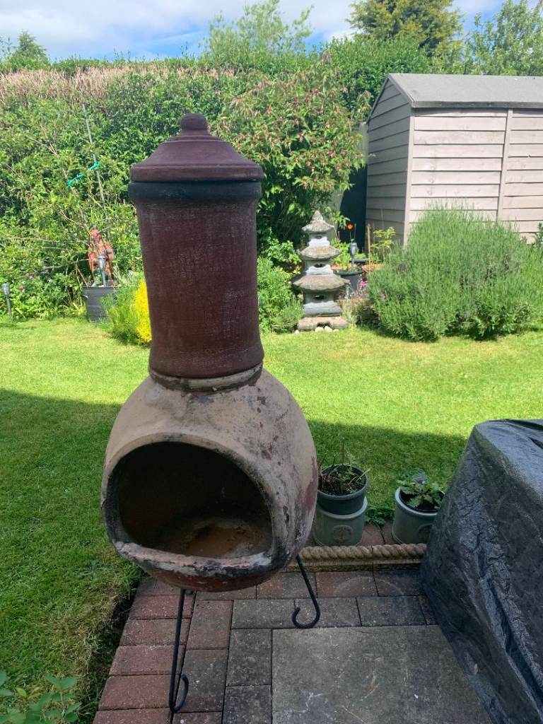 Large Natural Clay chiminea