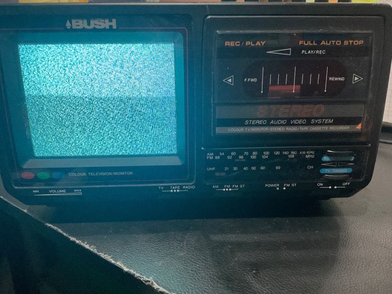 BUSH TR8800 Portable Colour TV Radio Cassette Recorder