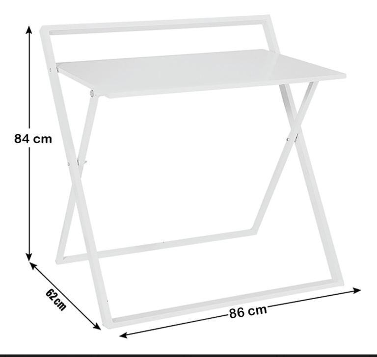 White foldable desk from Habitat