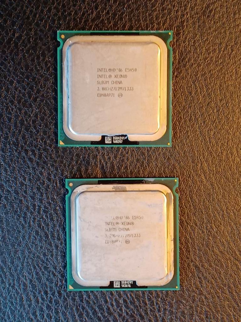 Intel Xeon E5450 3.0GHz Quad-Core CPU | LGA771 | 12MB Cache | SLBBM | Qty 2