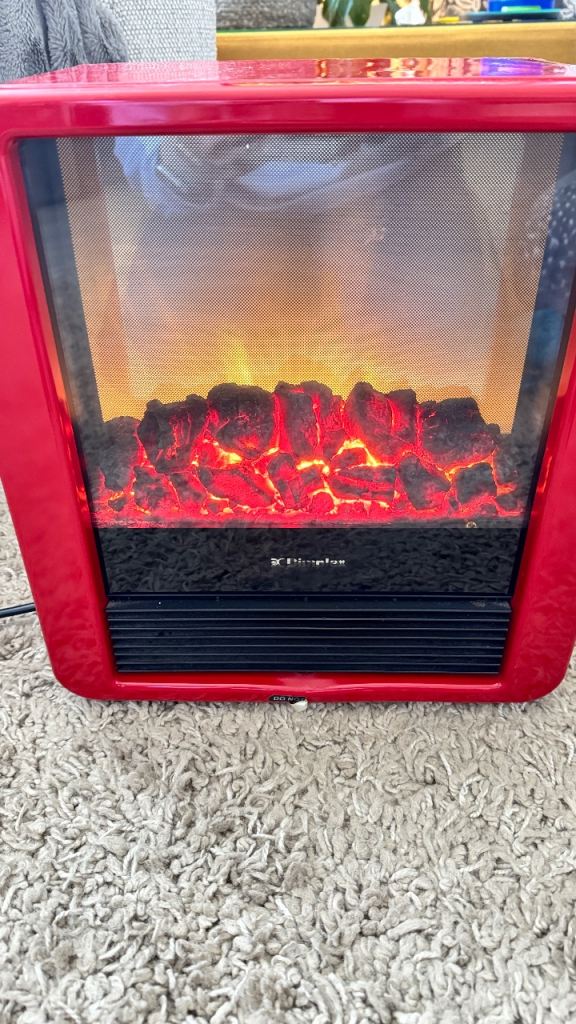 Dimplex Micro Fire Red Electric Heater – Good Condition