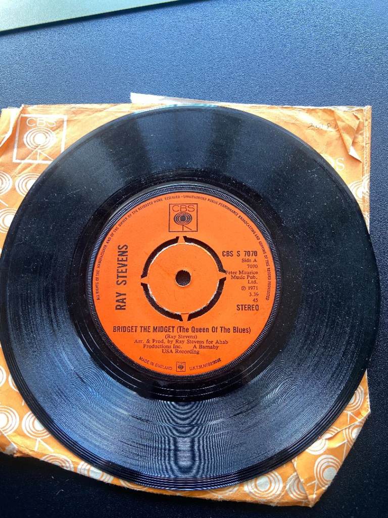 Ray Stevens Bridget The Midget 7-inch Vinyl Single