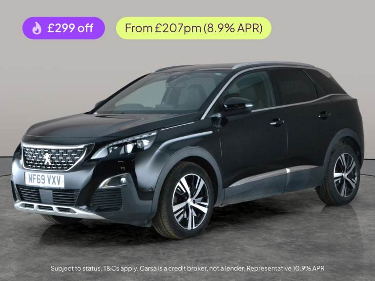 2019 Peugeot 3008 1.5 BlueHDi GT Line SUV 5dr Diesel EAT Euro 6 (s/s) (130 ps) - LANE DEPARTU Suv...