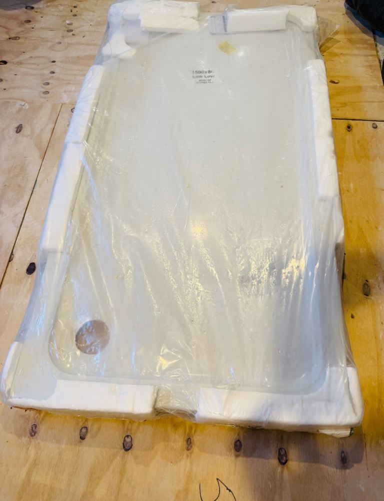 NEW Stone Rectangular low level Shower Tray 1500 x 800 