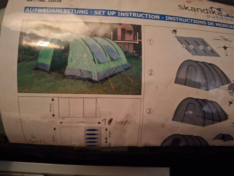 6 berth tunnel tent 