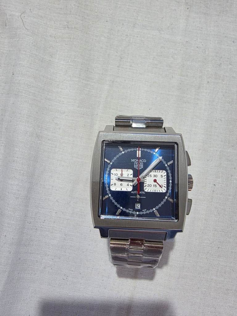 TAG Heuer Monaco Watch Brand New – Blue Dial, Steel Bracelet